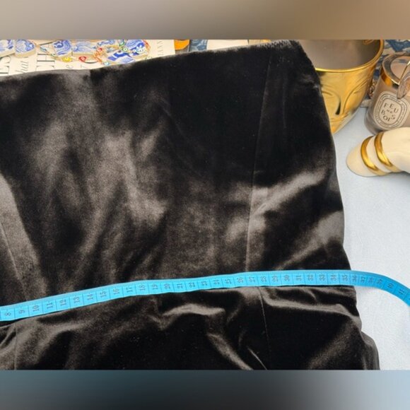 🆕 BRONX & BANCO 🧿 NWOT Florentina Corset Gown, Black Velvet, Sz L US 8 - Picture 15 of 15